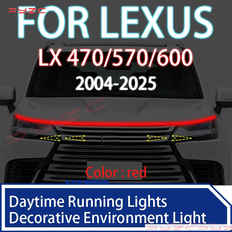 ДЛЯ LEXUS LX 470/570/600 2004-2025 Новые светодиодные дневные ходовые огни сканирования капота автомобиля DRL направляющая декоративная лампа окружающего света 12 В
ДЛЯ LEXUS LX 470/570/600 2004-2025 Новые светодиодные дневные ходовые огни сканирования капота автомобиля DRL направляющая декоративная лампа окружающего света 12 В