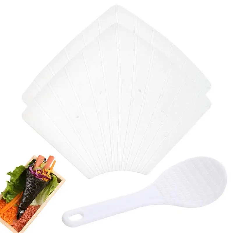 1Sets Two Hand Roll Temaki Sushi Molds Shovel Vegetable Meat Rolling Tools DIY Sushi Making Machine Kitchen Gadgets Accessories
1Sets Two Hand Roll Temaki Sushi Molds Shovel Vegetable Meat Rolling Tools DIY Sushi Making Machine Kitchen Gadgets Accessories