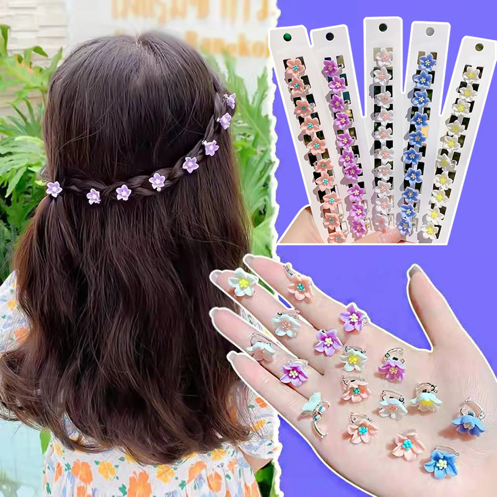10PCS/Lot Girls Small Cute Crystal Flowers Metal Hair Claws Hair Clips Headband Hairpins Hair Oranment Fashion Hair Accessories
10PCS/Lot Girls Small Cute Crystal Flowers Metal Hair Claws Hair Clips Headband Hairpins Hair Oranment Fashion Hair Accessories