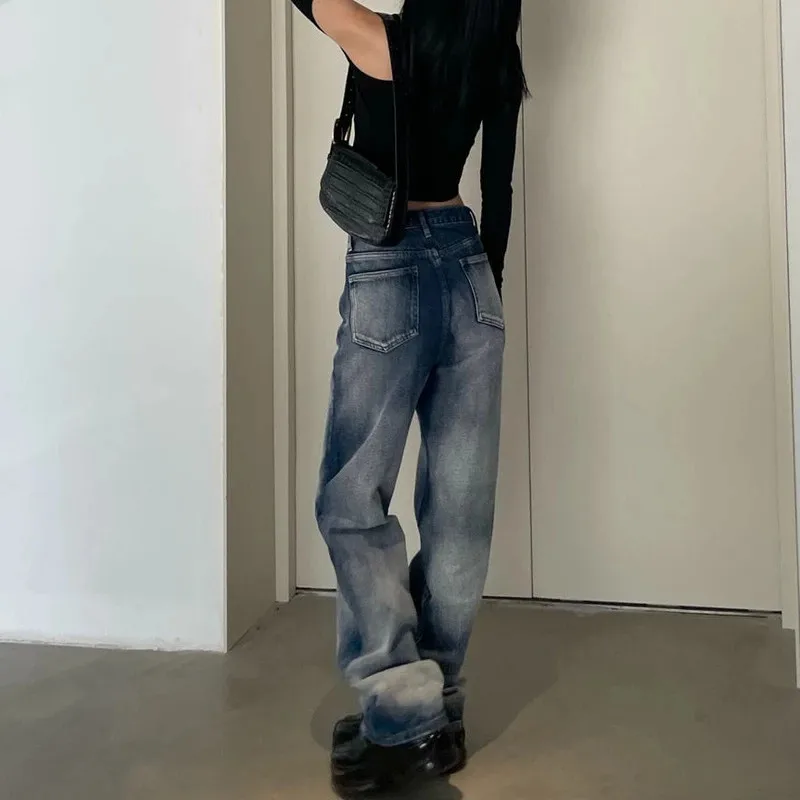 Jeans Women Tie Dye Gothic Loose Wide Leg Mopping Trousers Fashion Harajuku All-match Streetwear Club BF Cool Teen Girls Autumn
Jeans Women Tie Dye Gothic Loose Wide Leg Mopping Trousers Fashion Harajuku All-match Streetwear Club BF Cool Teen Girls Autumn