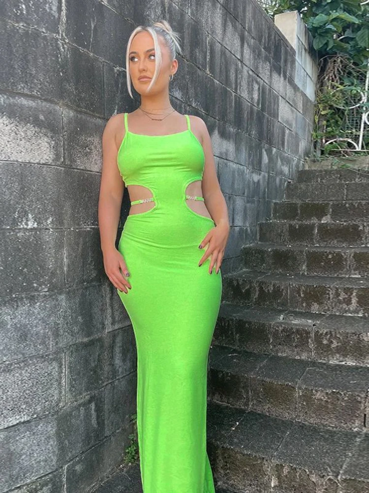 Y2K Cut Out Backless Bandage Green Midi Dress for Women 2022 Summer Sexy Sleeveless Club Party Long Dresses Casual Beachwear
Y2K Cut Out Backless Bandage Green Midi Dress for Women 2022 Summer Sexy Sleeveless Club Party Long Dresses Casual Beachwear