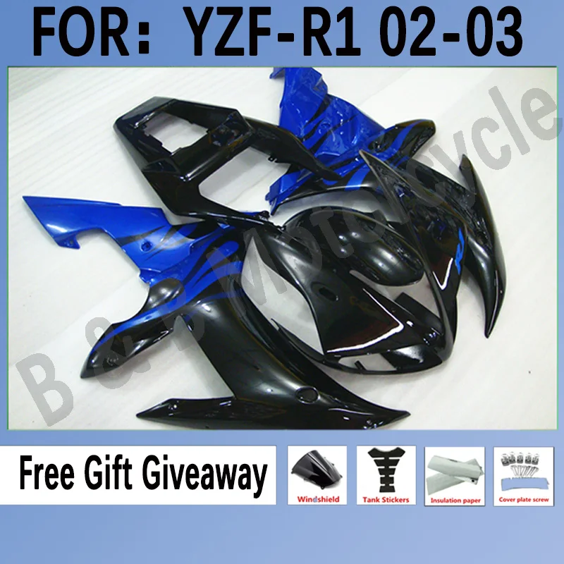 New Motorcycle Full injection mold fairings kits for YAMAHA YZF R1 2002 2003 R1 02 03 bodywork ABS fairing parts set blue black
New Motorcycle Full injection mold fairings kits for YAMAHA YZF R1 2002 2003 R1 02 03 bodywork ABS fairing parts set blue black