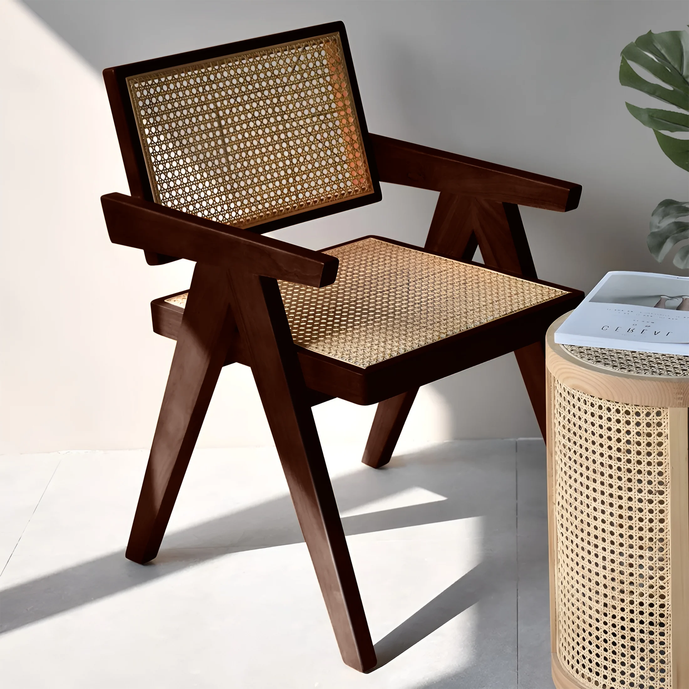 Nordic Rattan Chair Sofa Rattan Dining Chairs Ash Wood Leisure Living Room Chair with Armrests Balcony Lounge Modern Recliner
Nordic Rattan Chair Sofa Rattan Dining Chairs Ash Wood Leisure Living Room Chair with Armrests Balcony Lounge Modern Recliner