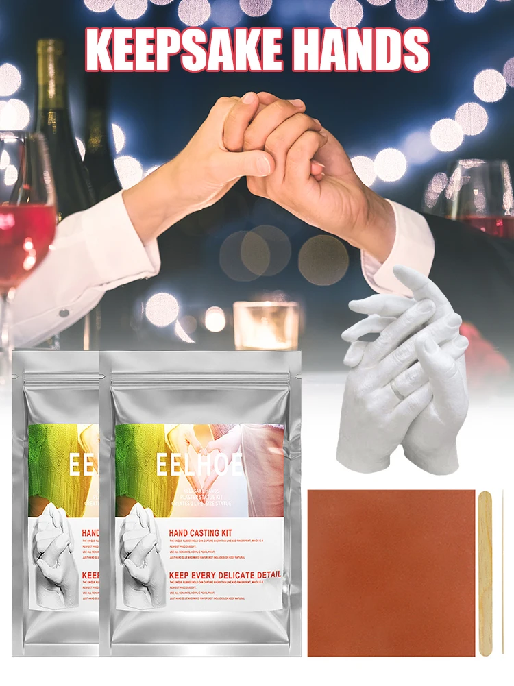 50g/200g Hands Casting Kit DIY Plaster Statue Molding Hand Holding Craft for Couples Adult & Child Wedding Friends Anniversary
50g/200g Hands Casting Kit DIY Plaster Statue Molding Hand Holding Craft for Couples Adult & Child Wedding Friends Anniversary