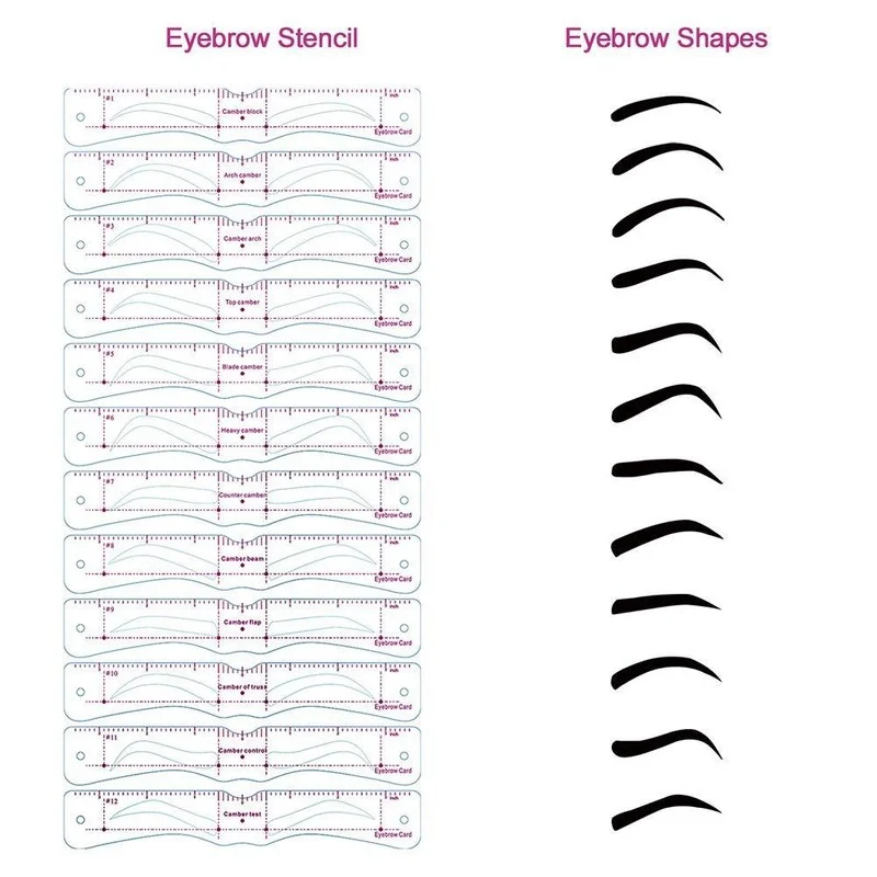 Reusable Eyebrow Shaper DIY 12 Set Soft Ruler Brow Definer Eyebrow Stamp Card Soft Ruler Stencil Shaping Makeup Tool
Reusable Eyebrow Shaper DIY 12 Set Soft Ruler Brow Definer Eyebrow Stamp Card Soft Ruler Stencil Shaping Makeup Tool