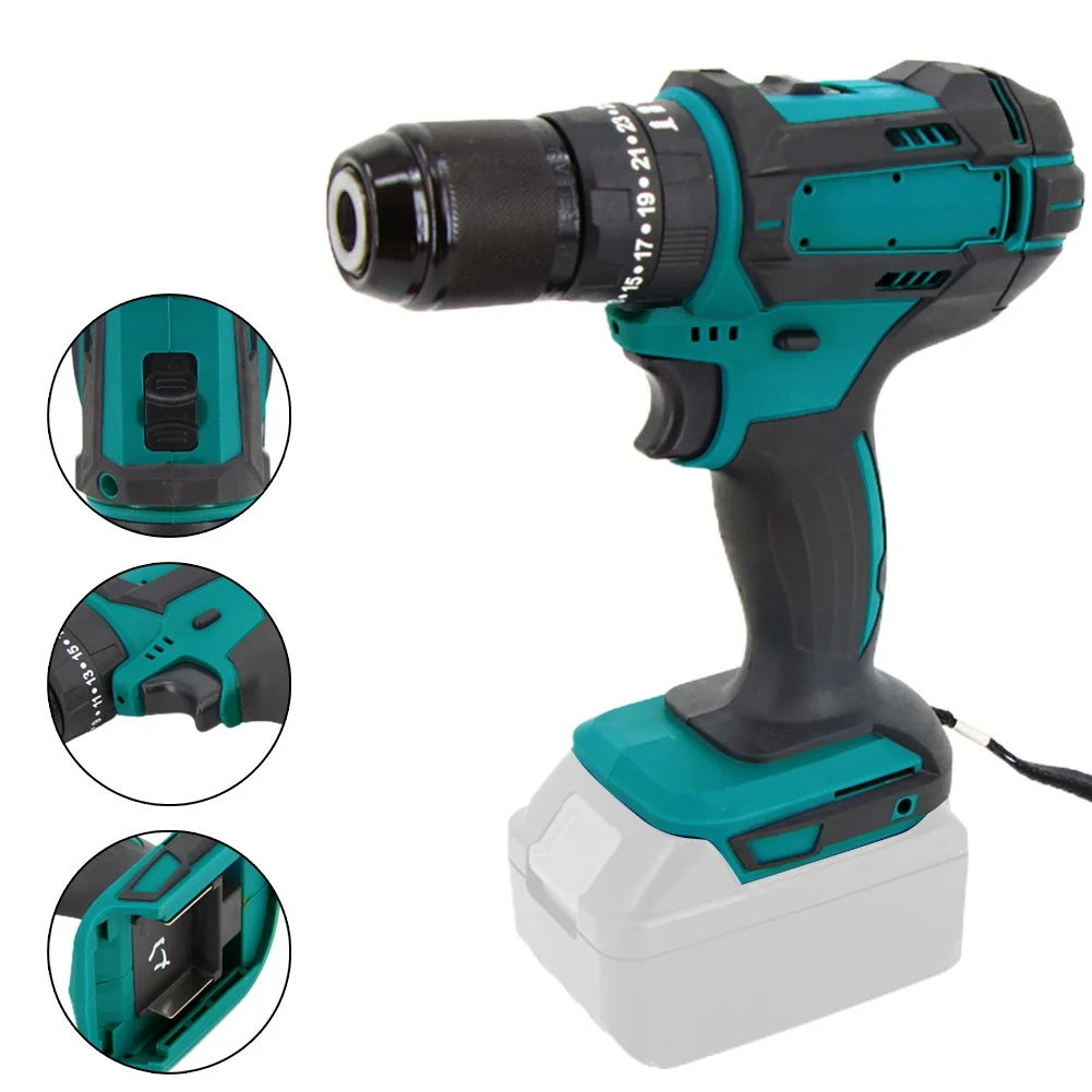 Cordless Electric Screwdriver Hammer 3 In 1 Electric Impact Drill For 21V Battery Multifunctional Power Tools
Cordless Electric Screwdriver Hammer 3 In 1 Electric Impact Drill For 21V Battery Multifunctional Power Tools