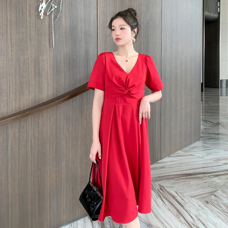 9616# 2022 Summer Korean Fashion Maternity Dress Elegant V Neck A Line Slim Wedding OL Work Clothes for Pregnant Women Pregnancy
9616# 2022 Summer Korean Fashion Maternity Dress Elegant V Neck A Line Slim Wedding OL Work Clothes for Pregnant Women Pregnancy