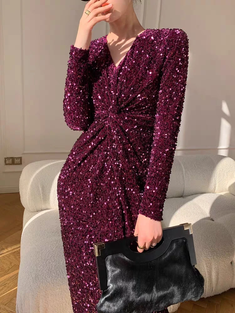 Длинное платье во французском стиле на раннюю весну, красное маленькое Очаровательное платье с блестками
Длинное платье во французском стиле на раннюю весну, красное маленькое Очаровательное платье с блестками