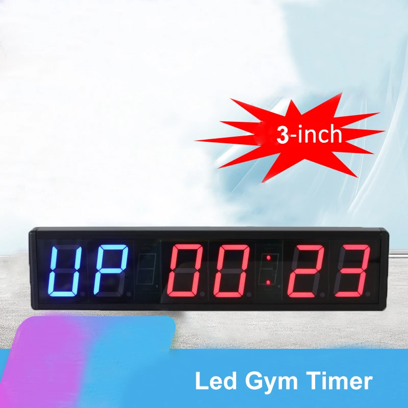 

Hot Selling 3 Inch Aluminum Alloy Sports Interval Timer Gym Boxing Competition Training Timing Group Countdown Stopwatch
