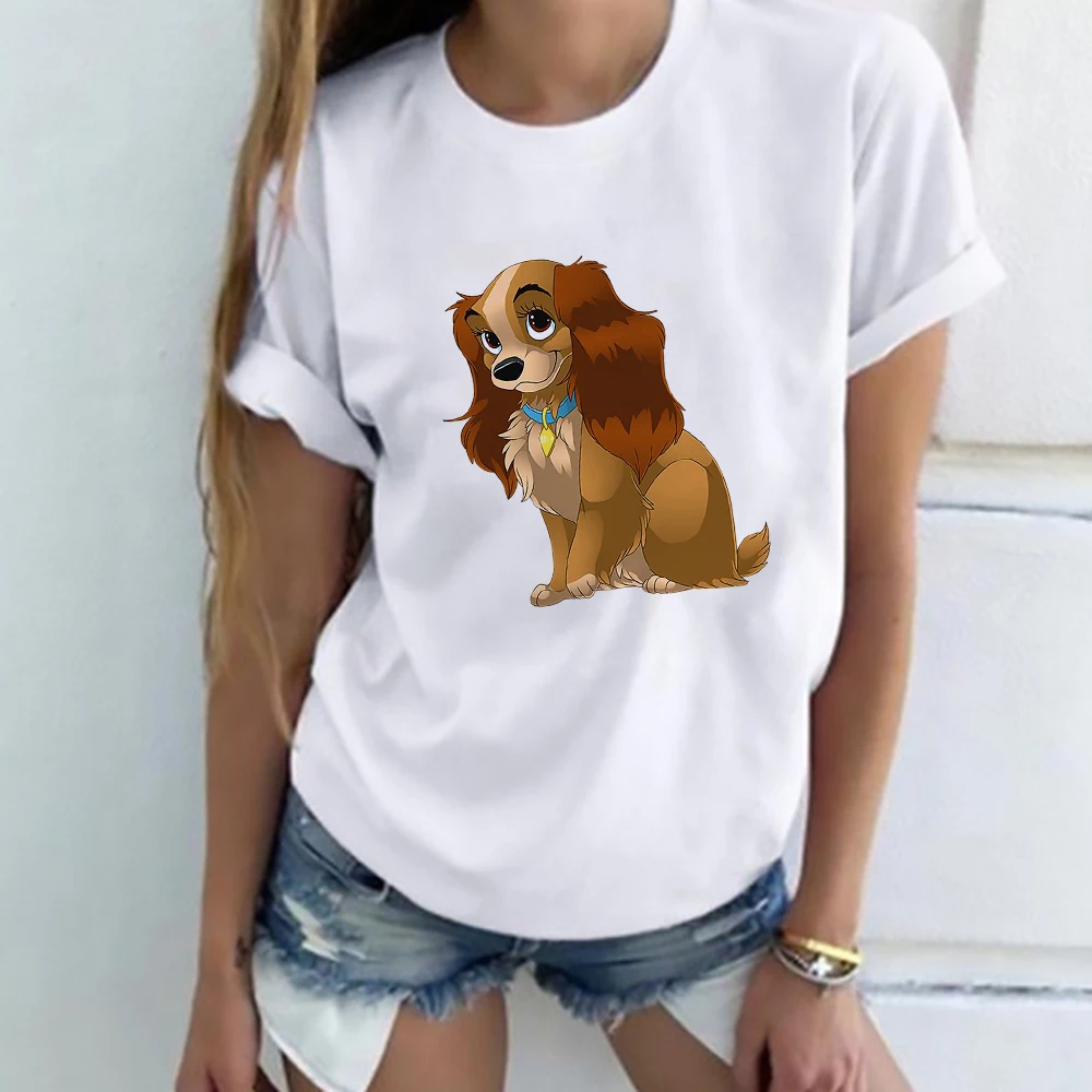 Women Clothes Girl Female T-shirt Sweethearts Couples Tee Shirt Dropship Disney Dogs Lady and The Tramp T Shirt
Women Clothes Girl Female T-shirt Sweethearts Couples Tee Shirt Dropship Disney Dogs Lady and The Tramp T Shirt