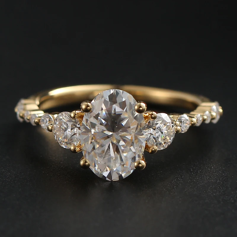 14K Au585 Yellow Gold Ring Matching band Wedding Anniversary Engagement Party Ring Oval Moissanite Diamond Elegant Trendy
14K Au585 Yellow Gold Ring Matching band Wedding Anniversary Engagement Party Ring Oval Moissanite Diamond Elegant Trendy