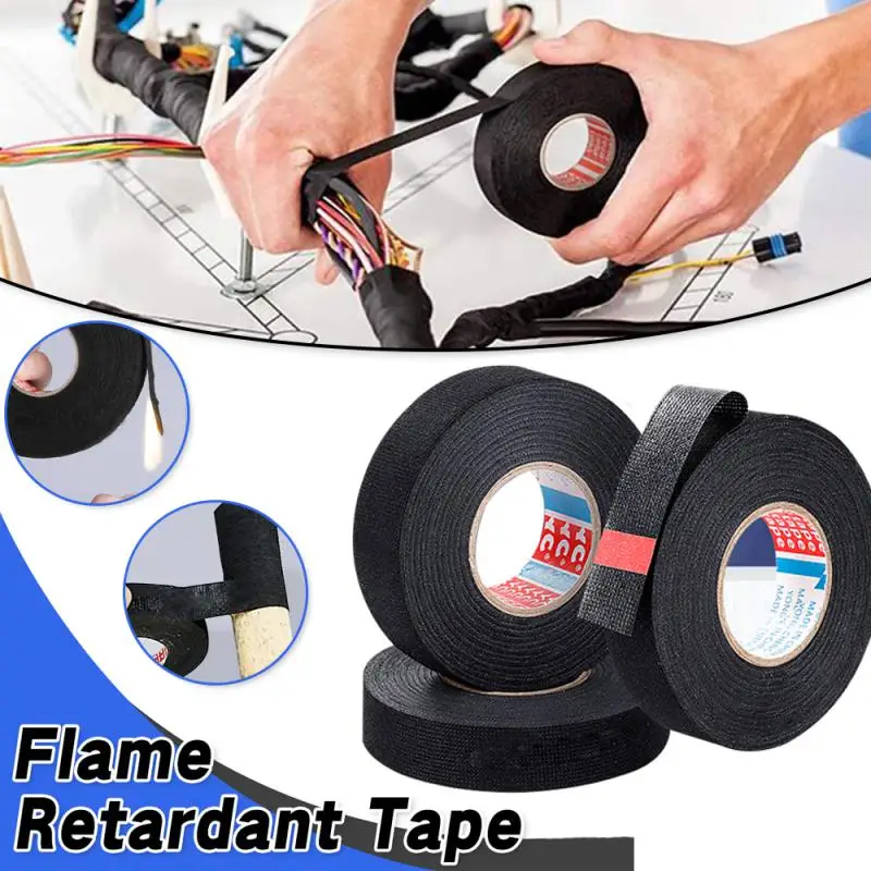 15m 25m Flame Retardant Heat Resistant Tape For Automobile Flannel Tape Cloth Fleece Wiring Harness Tape Polyester Tape
15m 25m Flame Retardant Heat Resistant Tape For Automobile Flannel Tape Cloth Fleece Wiring Harness Tape Polyester Tape