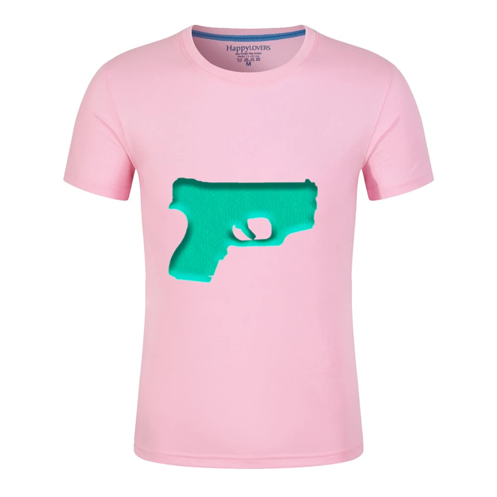New gun pattern men's 100% cotton T-shirt, cool short sleeves, high quality out top, available in a variety of colors a-066
New gun pattern men's 100% cotton T-shirt, cool short sleeves, high quality out top, available in a variety of colors a-066