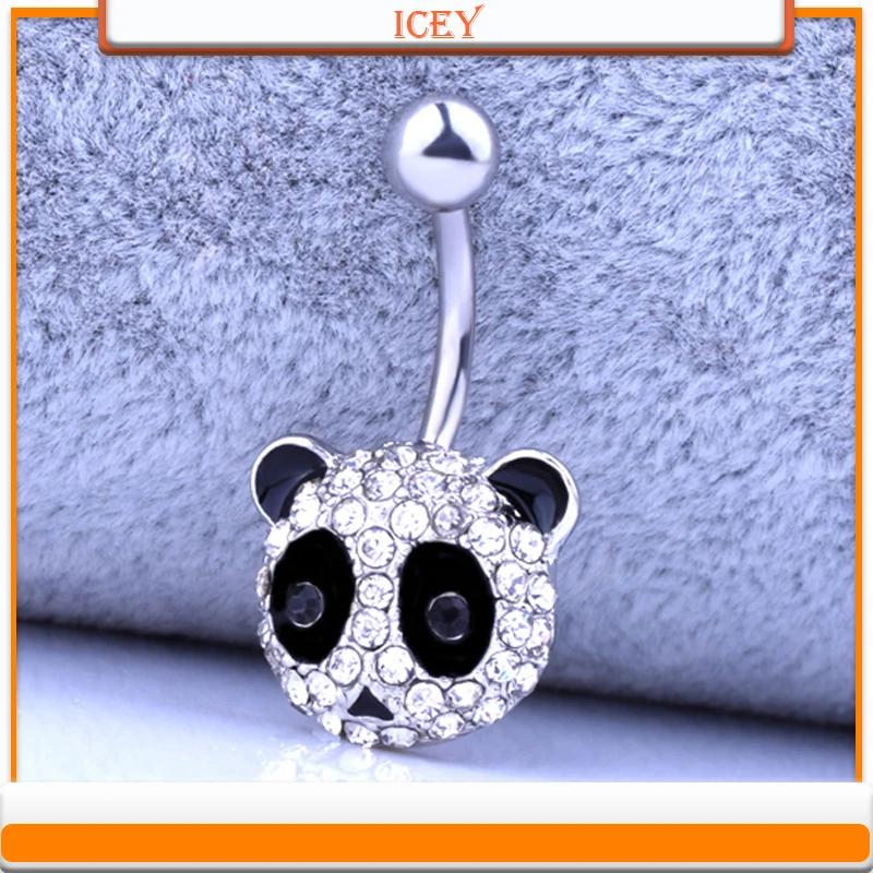 1pc panda belly ring rhinestones navel stud crystal belly navel jewelry Stainless steel belly button ring Zinc alloy navel bar
1pc panda belly ring rhinestones navel stud crystal belly navel jewelry Stainless steel belly button ring Zinc alloy navel bar