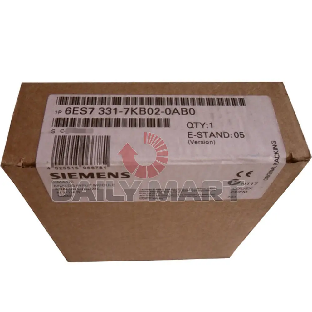 Новый Siemens 6ES7331-7KB02-0AB0 Simatic S7-300, аналоговый входной модуль, 1 шт.
Новый Siemens 6ES7331-7KB02-0AB0 Simatic S7-300, аналоговый входной модуль, 1 шт.