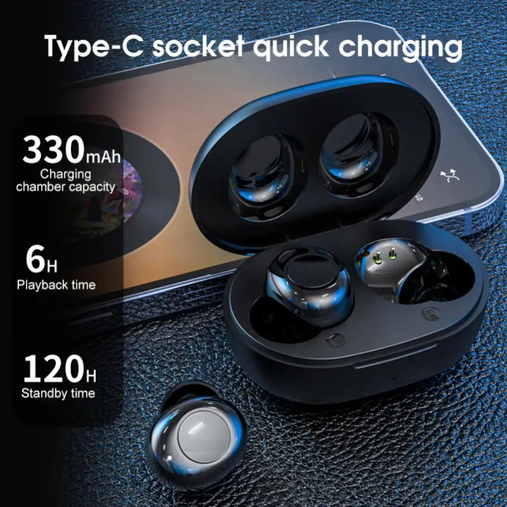 T52 TWS Wireless Headphones Mini In-ear Ultra-long 5.1 Bluetooth Earphones Headset With Mic Charging Box Sports Earbuds
T52 TWS Wireless Headphones Mini In-ear Ultra-long 5.1 Bluetooth Earphones Headset With Mic Charging Box Sports Earbuds
