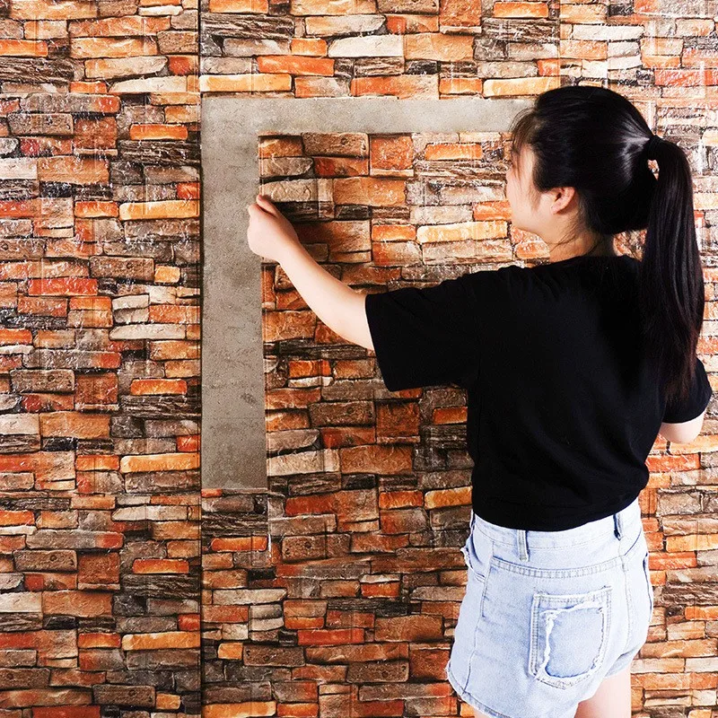 70cm*1m Wallpaper Faux Brick Bedroom Home Decor Waterproof Self Adhesive DIY Wallpaper Living Room Background Decoration
70cm*1m Wallpaper Faux Brick Bedroom Home Decor Waterproof Self Adhesive DIY Wallpaper Living Room Background Decoration