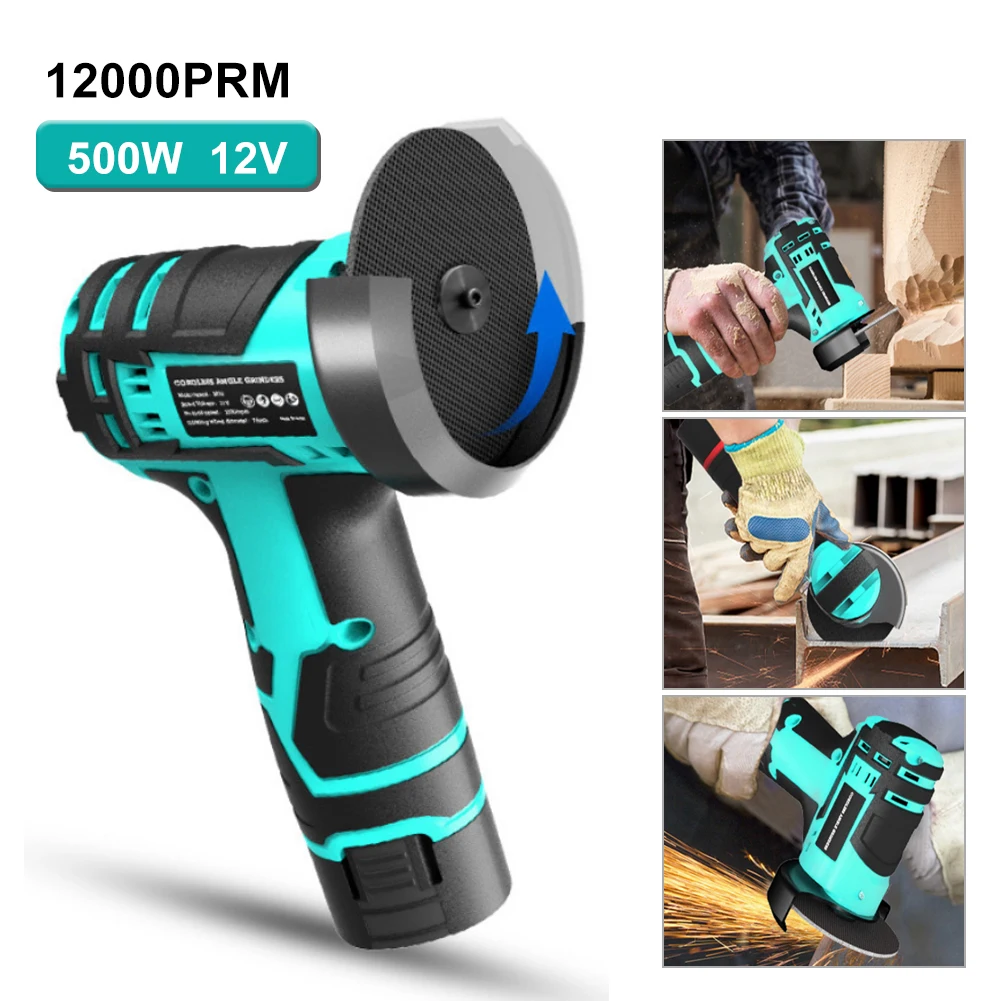 12V Brushless Angle Grinder Mini Cordless Polishing Machine 12000RPM 2000mAh Electric Cutting Grinding Power Tools
12V Brushless Angle Grinder Mini Cordless Polishing Machine 12000RPM 2000mAh Electric Cutting Grinding Power Tools