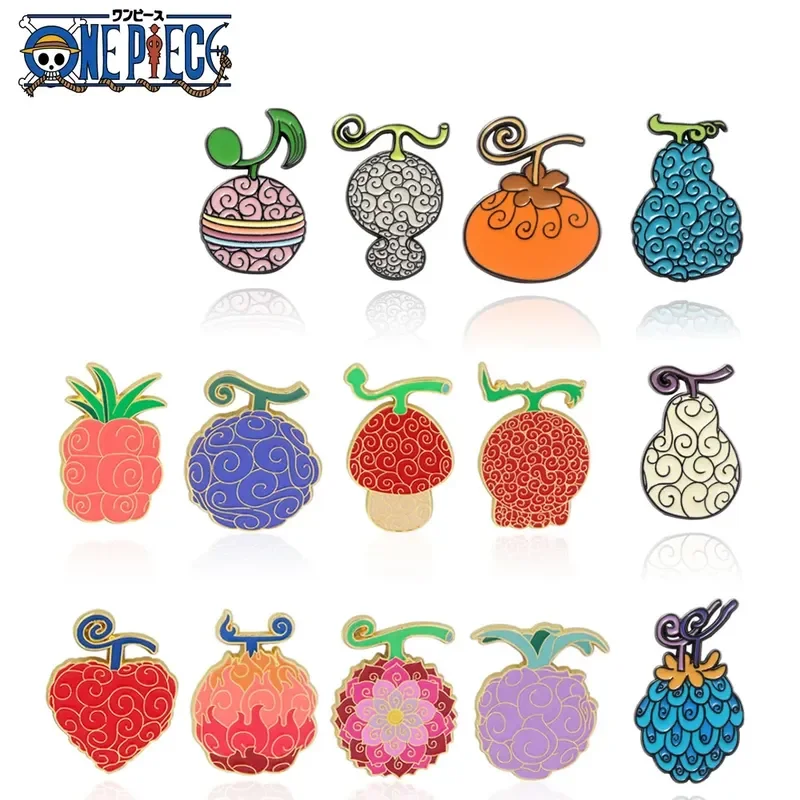 Эмалированные булавки в стиле аниме Devil Fruit One Piece Ace Law Gomu No Mi с лацканами