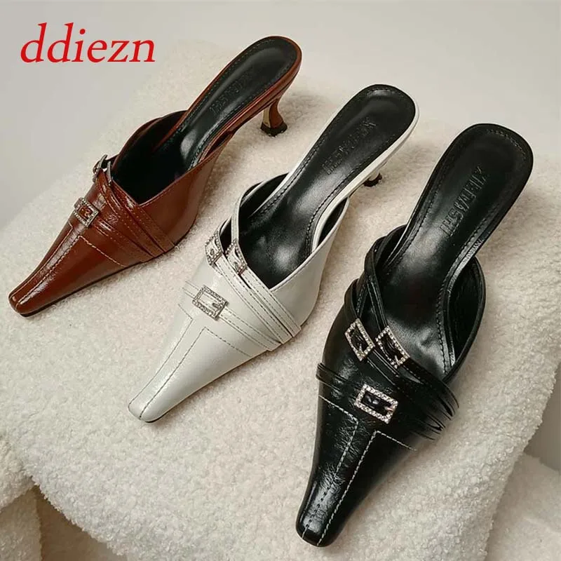 Women Heels Sandals Summer Female Footwear Slides 2023 New Elegant Thin Heels Fashion Pointed Toe Party Pumps Ladies Mules Shoes
Women Heels Sandals Summer Female Footwear Slides 2023 New Elegant Thin Heels Fashion Pointed Toe Party Pumps Ladies Mules Shoes