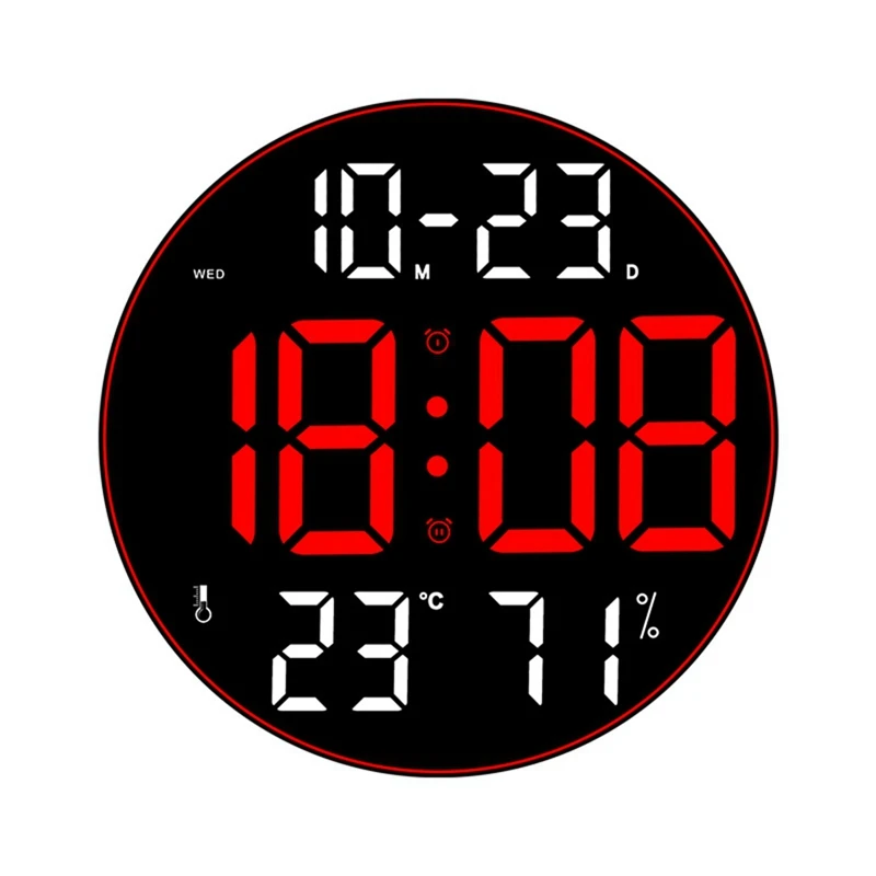 Ambient Light 12 Inch Big Screen Multifunction Clock Simple Living Room Wall Clock Led Wall Clock
Ambient Light 12 Inch Big Screen Multifunction Clock Simple Living Room Wall Clock Led Wall Clock