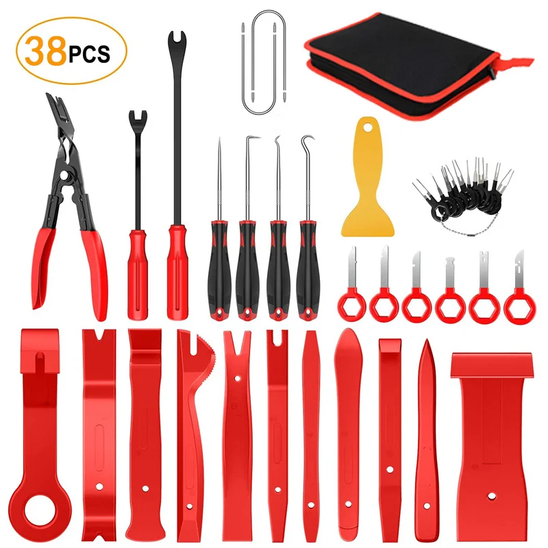 7/11/19/38Pcs Car Audio Disassembly Tool Car Clip Rivet Fastener Door Panel Trim Repair Audio Trim Panel Dashboard Removal Kit
7/11/19/38Pcs Car Audio Disassembly Tool Car Clip Rivet Fastener Door Panel Trim Repair Audio Trim Panel Dashboard Removal Kit
