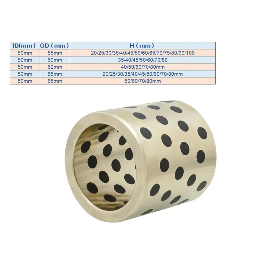 1PC JDB 50mm MPBZ linear graphite copper set bearing Excavator bearings copper bushing oil self-lubricating MPBZU bearing
1PC JDB 50mm MPBZ linear graphite copper set bearing Excavator bearings copper bushing oil self-lubricating MPBZU bearing