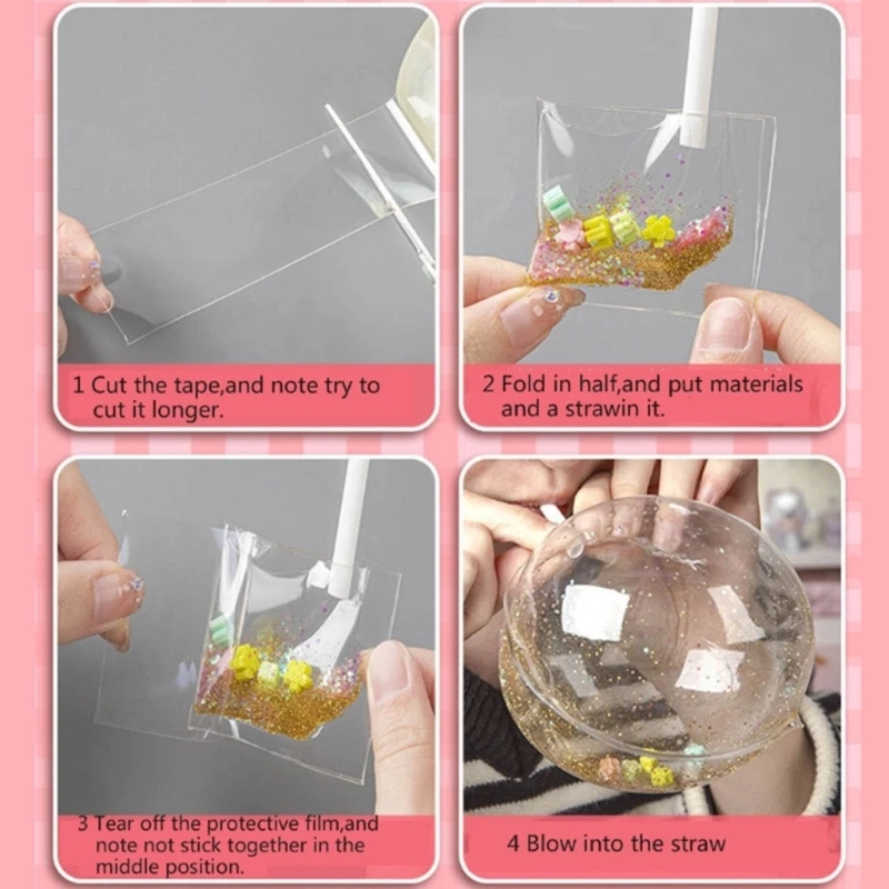 

Bubble Blower Nanos Adhesive Tape Unique Handmade Balloon Crafting Supply Stress Relief DIY Balloon Art Bubble Tape DIY P15F