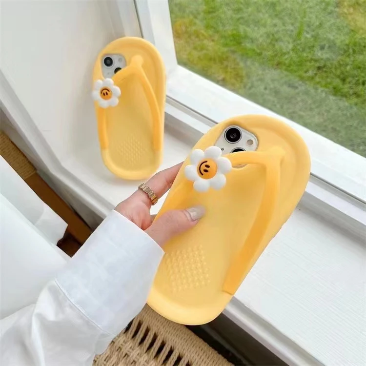 Cute Sunflower Cartoon 3D Flip Flop Phone Case For iPhone 13 12 11 Pro XS Max X XR 7 8 Plus Silicone Soft Case
Cute Sunflower Cartoon 3D Flip Flop Phone Case For iPhone 13 12 11 Pro XS Max X XR 7 8 Plus Silicone Soft Case