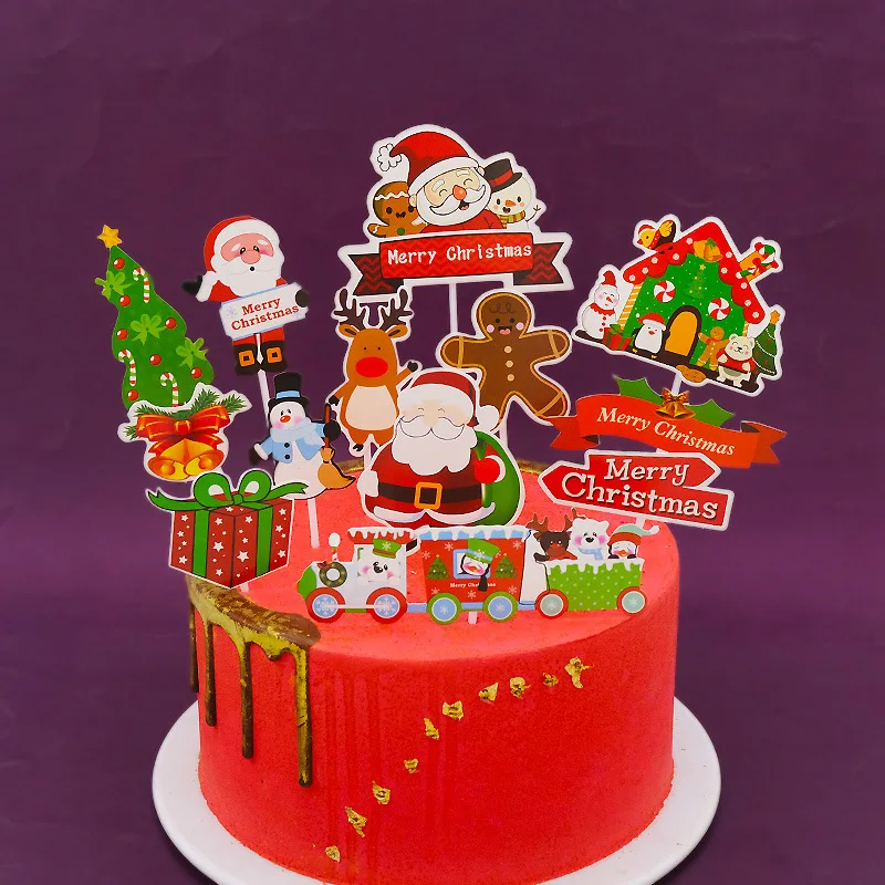 Christmas Cake Topper Santa Wreath Elk Happy Birthday Cake Ornaments DIY Holiday Wedding Party Baby Shower Dessert Decorating
Christmas Cake Topper Santa Wreath Elk Happy Birthday Cake Ornaments DIY Holiday Wedding Party Baby Shower Dessert Decorating