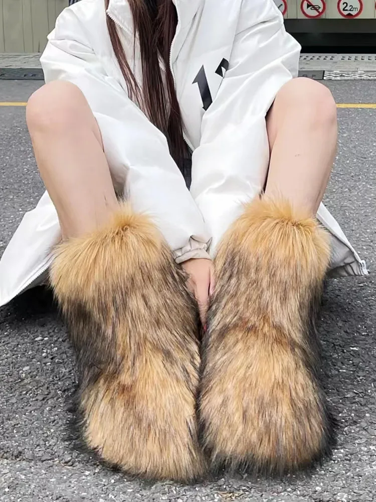 Women Outdoor Plush Fur Snow Boots Luxury Designer Plush Boots Non-slip Shoes Cold-resistant Plus Size Boots Outdoor Ankle Boots
Women Outdoor Plush Fur Snow Boots Luxury Designer Plush Boots Non-slip Shoes Cold-resistant Plus Size Boots Outdoor Ankle Boots