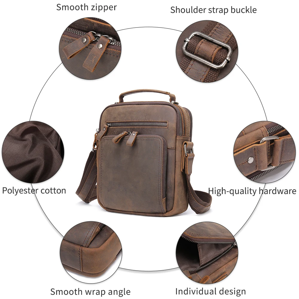 2023 Quality Bag Horse Crazy New Casual Men's High Handbags Vintage Shoulder Bag Messenger Bag Crossbody Bags Leather Men's
2023 Quality Bag Horse Crazy New Casual Men's High Handbags Vintage Shoulder Bag Messenger Bag Crossbody Bags Leather Men's
