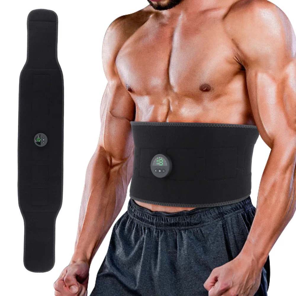 

EMS Electric Abdominal Body Slimming Belt Waist Band Smart Abdomen Muscle Stimulator ABS Trainer Fitness Lose Weight Fat Burn