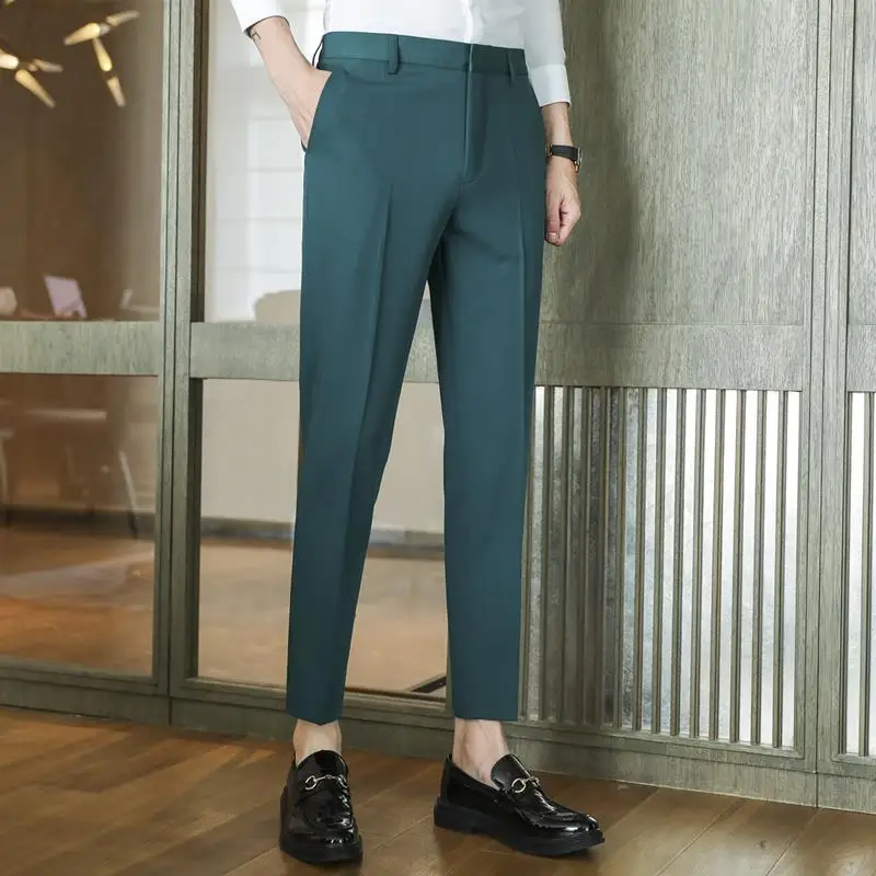 Luxury Business Casual Men Pants High Quality Designer Spring Autumn Long Formal Trousers Classic Style Male Brand Clothes C02
Luxury Business Casual Men Pants High Quality Designer Spring Autumn Long Formal Trousers Classic Style Male Brand Clothes C02