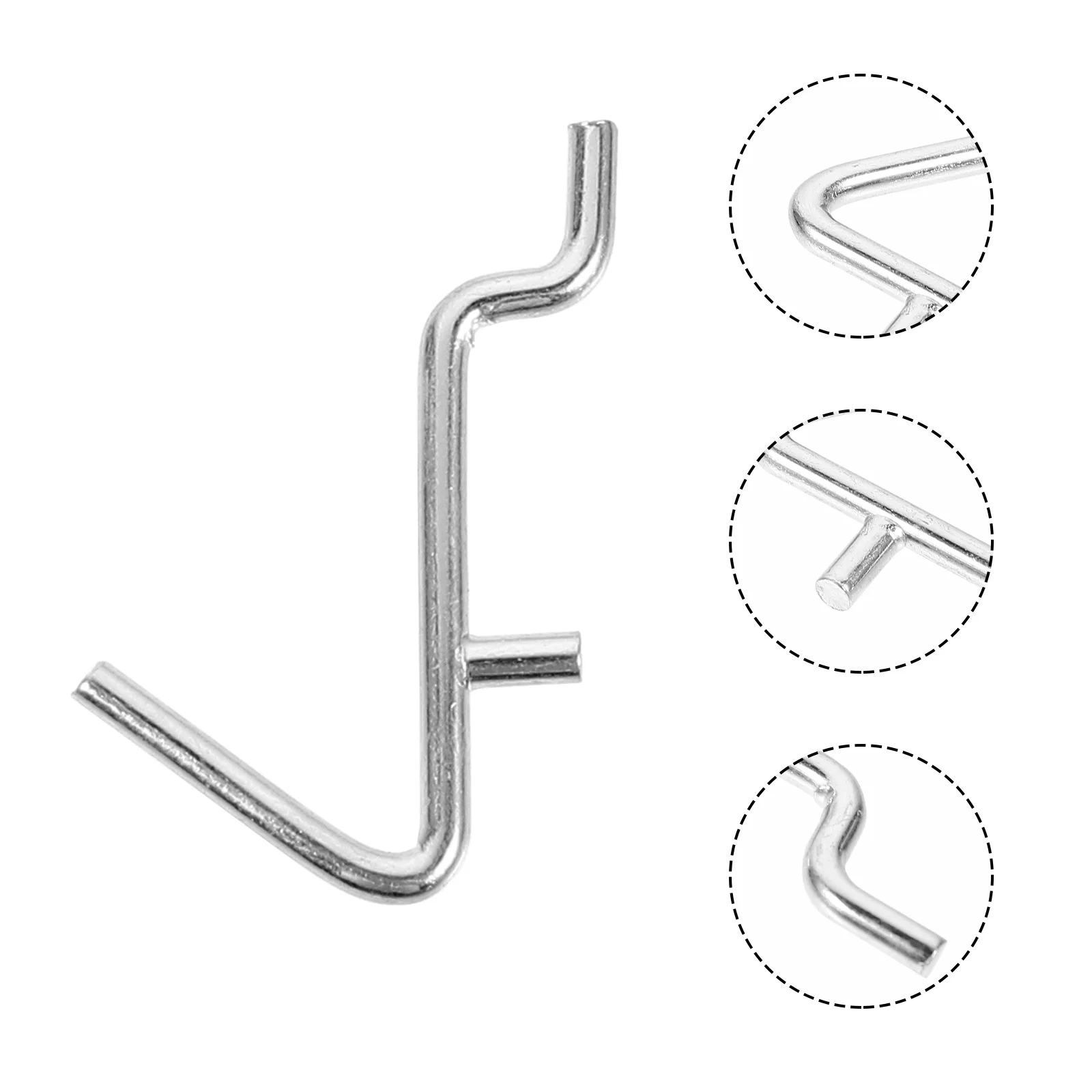 5 Pcs Perforated V-hook Metal Peg Board Display Shelf Heavy Pegboard Stainless Steel Rack Hangers Shape
5 Pcs Perforated V-hook Metal Peg Board Display Shelf Heavy Pegboard Stainless Steel Rack Hangers Shape