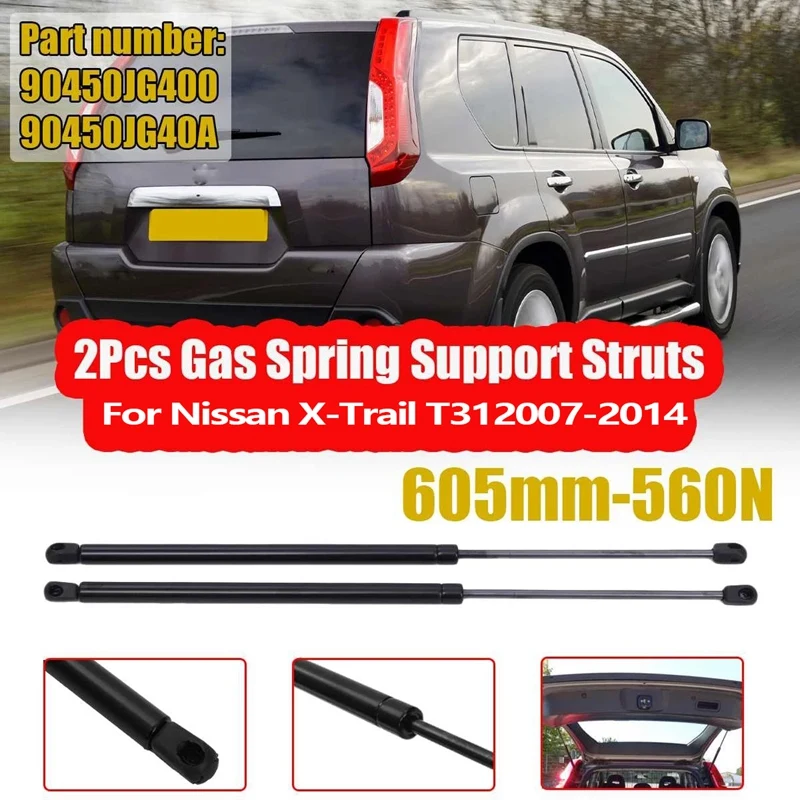 

Tailgate Gas Spring Strut Lift Cylinder Support 90450JG400 90451JG400 7019YN 5642ZA for Nissan X-Trail T31 2007-2014