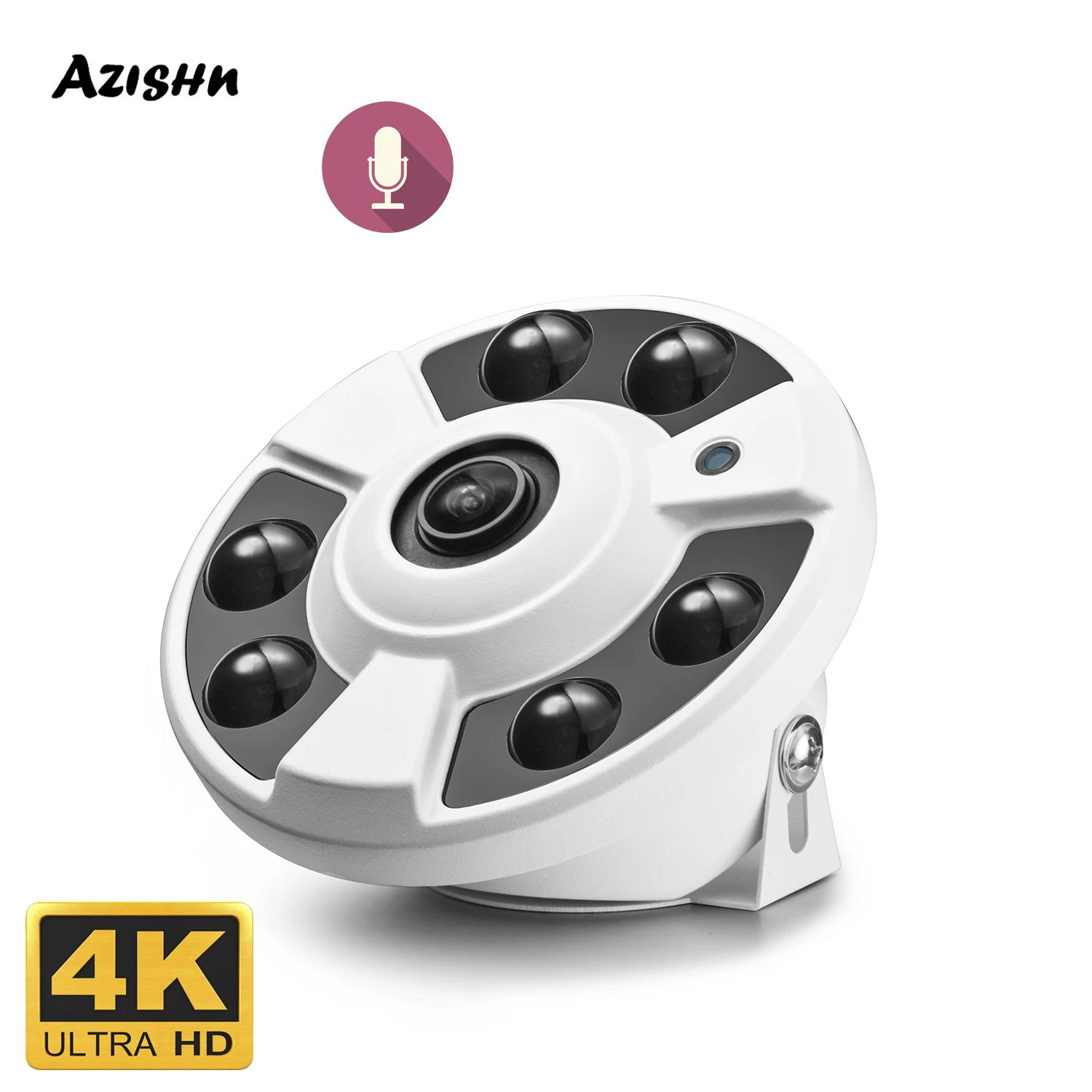 Gadinan4K security IP camera 1.7mm Fisheye lens 8MP 5MP indoor CCTV180 ° wide-angle home motion detection audio monitoring Xmeye
Gadinan4K security IP camera 1.7mm Fisheye lens 8MP 5MP indoor CCTV180 ° wide-angle home motion detection audio monitoring Xmeye