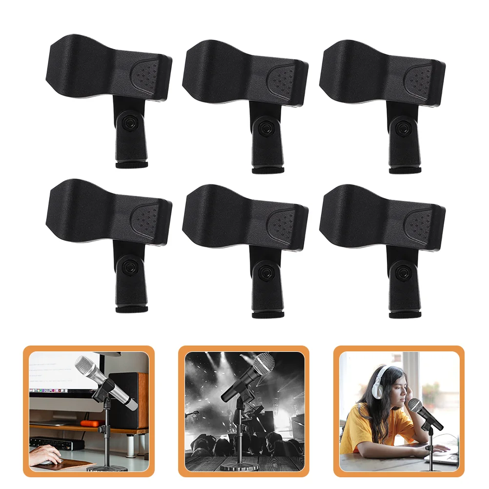 Microphone Clip Holder Stand Mic Clamp Handheld Adapter Wirelessplastic Adjustable Black Clips
Microphone Clip Holder Stand Mic Clamp Handheld Adapter Wirelessplastic Adjustable Black Clips