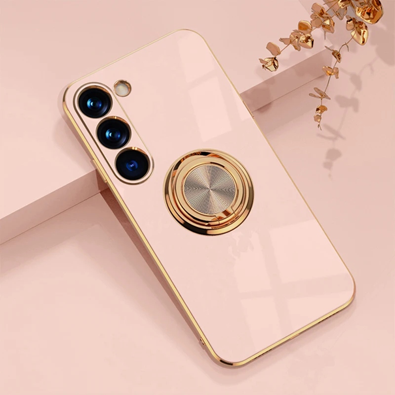 For Samsung Galaxy S23 Ultra Case Luxury Electroplating Ultra-thin Slim Ring Back Holder Kickstand Cover for Galaxy S23 Plus
For Samsung Galaxy S23 Ultra Case Luxury Electroplating Ultra-thin Slim Ring Back Holder Kickstand Cover for Galaxy S23 Plus