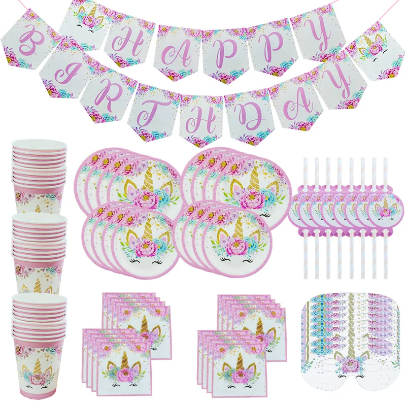 Unicorn Disposable Tableware Unicorn Party Supplies Paper Plate Cups Napkins Baby Shower Girl Unicorn Birthday Party Decorations
Unicorn Disposable Tableware Unicorn Party Supplies Paper Plate Cups Napkins Baby Shower Girl Unicorn Birthday Party Decorations
