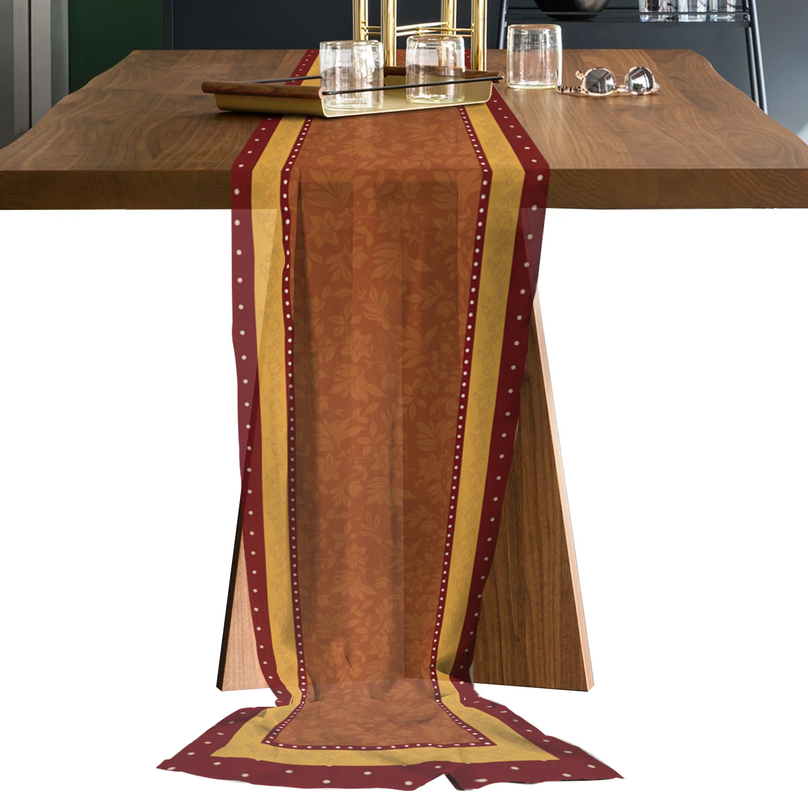 Retro Wave Dot Flower Long Chiffon Voile Table Runner Printed Tablecloth for Wedding Coffee Table Sheer Table Runner
Retro Wave Dot Flower Long Chiffon Voile Table Runner Printed Tablecloth for Wedding Coffee Table Sheer Table Runner