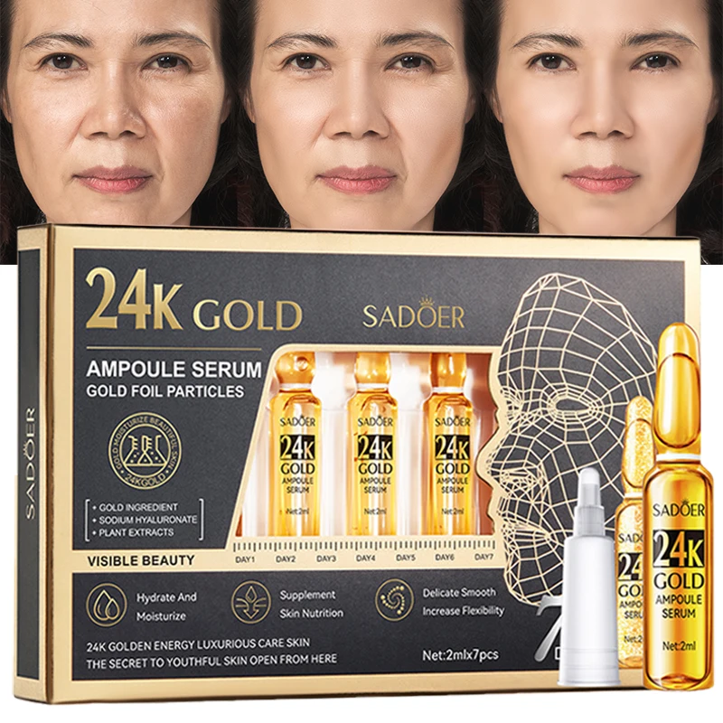Anti Aging Essence 24K Gold Hyaluronic Acid Wrinkle Vitamin C Serum Remover Serum Whitening Pore Dark Spot SkinCare
Anti Aging Essence 24K Gold Hyaluronic Acid Wrinkle Vitamin C Serum Remover Serum Whitening Pore Dark Spot SkinCare