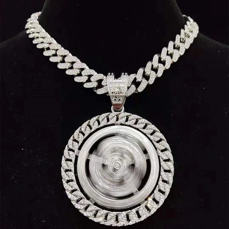 Men Hip hop Iced out Bling Rotatable Dollar Pendant Necklace 13mm Width Cuban Chain Hiphop Necklaces fashion Charm jewelry
Men Hip hop Iced out Bling Rotatable Dollar Pendant Necklace 13mm Width Cuban Chain Hiphop Necklaces fashion Charm jewelry