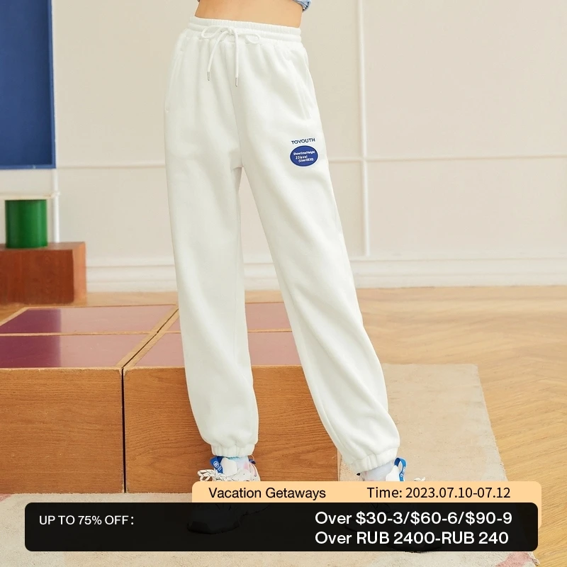 Toyouth Women Sweatpants Autumn Winter Elastic Waist Joggers Trousers Matcha Green Fleece-Lined Chic Casual Sports Harem Pants
Toyouth Women Sweatpants Autumn Winter Elastic Waist Joggers Trousers Matcha Green Fleece-Lined Chic Casual Sports Harem Pants