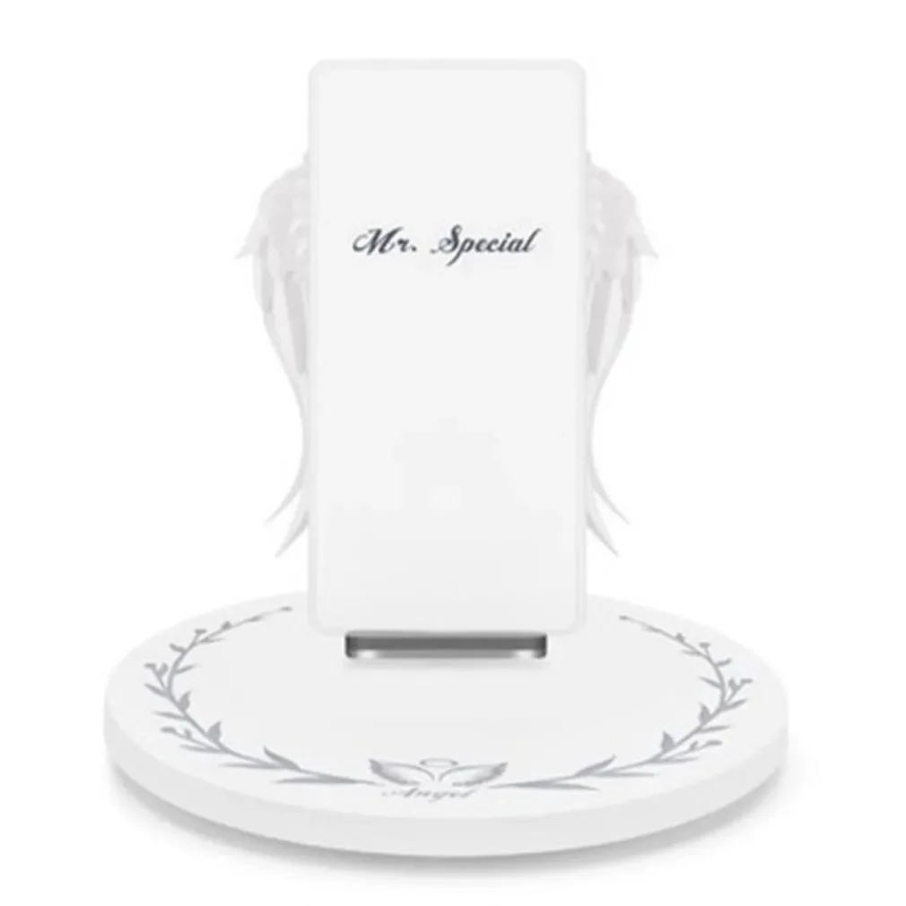 Creative Angel Wings Wireless Charger QI Wireless Charger 10W Fast Charge Vertical Mobile Phone Wireless Charger
Creative Angel Wings Wireless Charger QI Wireless Charger 10W Fast Charge Vertical Mobile Phone Wireless Charger