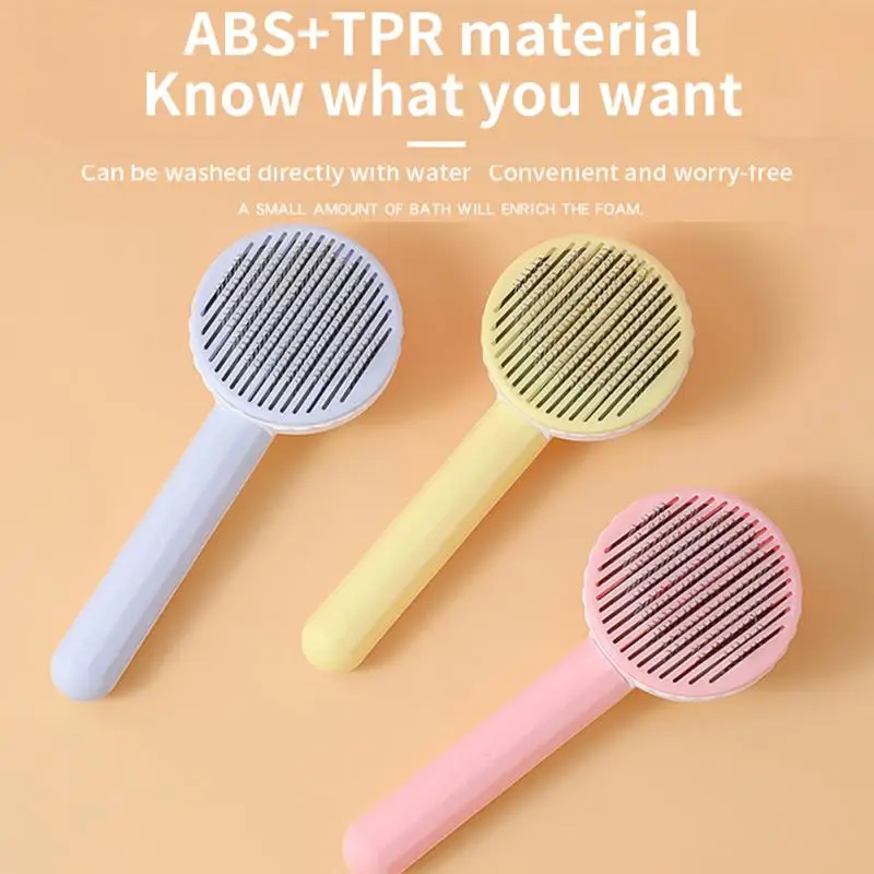 Prevent Hair Tangling Multi-function Scraper Pet Hair Removal Comb Self Cleaning Slicker Brushes For Cats Dogs Reduce Hair Loss
Prevent Hair Tangling Multi-function Scraper Pet Hair Removal Comb Self Cleaning Slicker Brushes For Cats Dogs Reduce Hair Loss