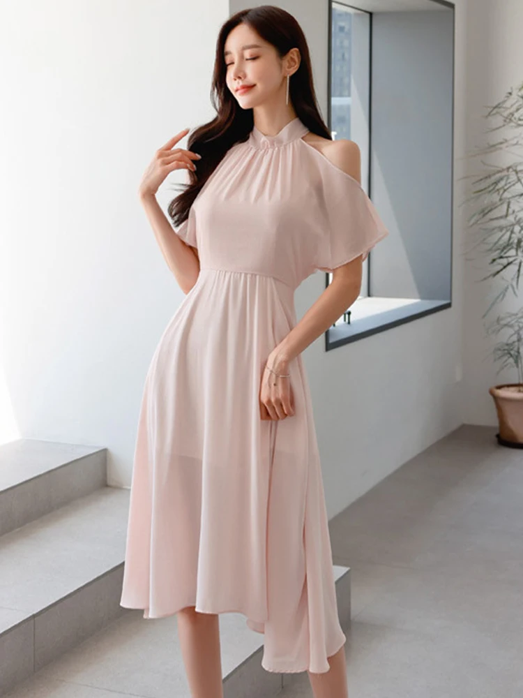 Elegant Women Evening Dress Sweet See Through Hollow Sexy Off-Shoulder Slim Midi Party Vacation Gown Robe Femme Mujer Vestidos 
Elegant Women Evening Dress Sweet See Through Hollow Sexy Off-Shoulder Slim Midi Party Vacation Gown Robe Femme Mujer Vestidos