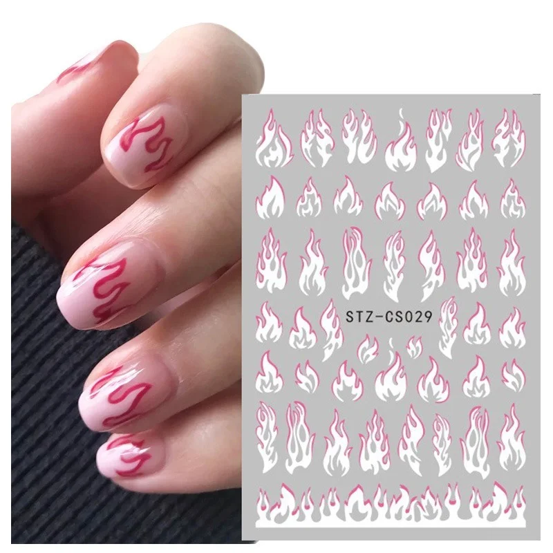 Unique Charm of Flame Nail Stickers 3D Color Graffiti Portrait Back Glue Watermark Decals DIY Tips To Decorate Nail Art Tools
Unique Charm of Flame Nail Stickers 3D Color Graffiti Portrait Back Glue Watermark Decals DIY Tips To Decorate Nail Art Tools