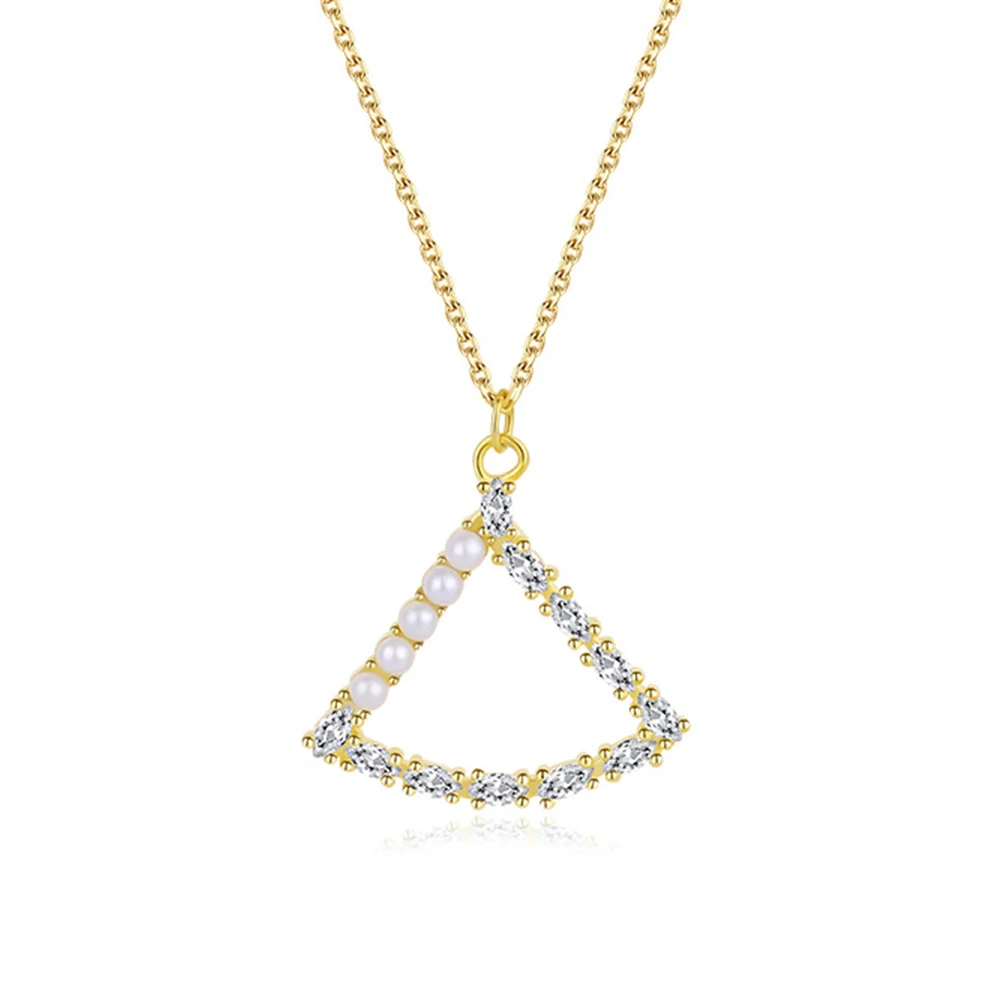 Женское ожерелье из серебра 925 пробы с ярким цирконием 
Женское ожерелье из серебра 925 пробы с ярким цирконием