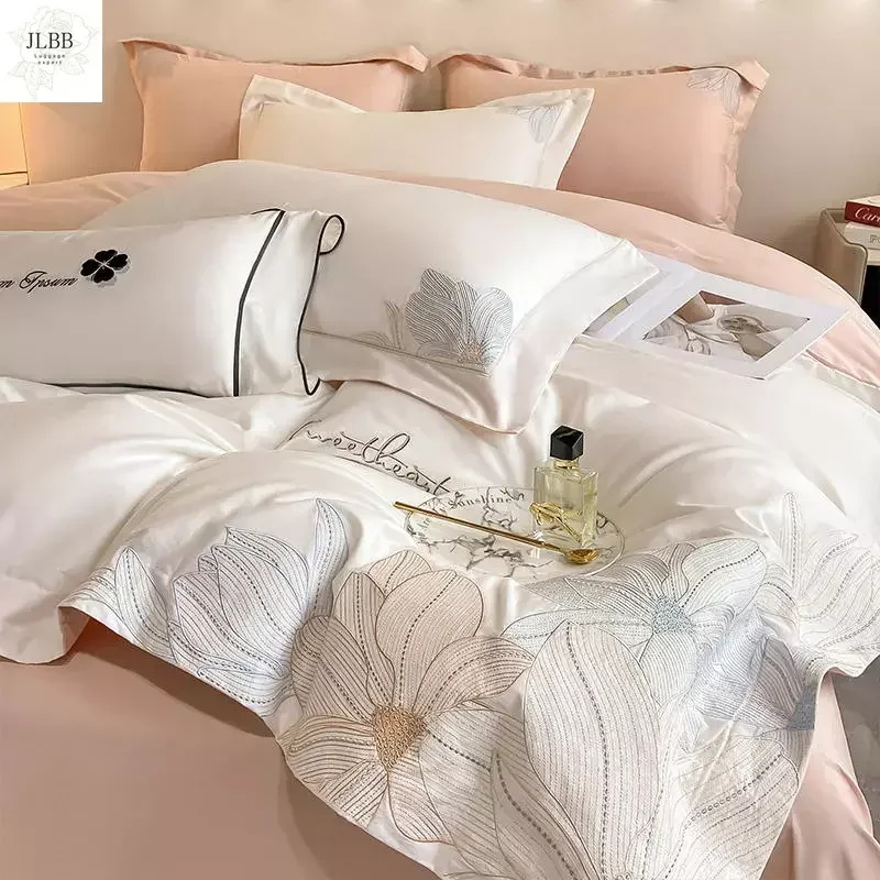 Комплект постельного белья из 100% хлопка с вышивкой, Роскошный домашний текстиль, Комплект постельного белья с пододеяльником 220x240, высококачественный стиль Хепберн, приятный для кожи Комплект постельного белья s
Комплект постельного белья из 100% хлопка с вышивкой, Роскошный домашний текстиль, Комплект постельного белья с пододеяльником 220x240, высококачественный стиль Хепберн, приятный для кожи Комплект постельного белья s